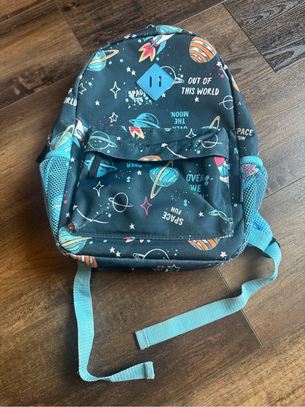 Kids outer space planets school travel backpack 15” by 11”